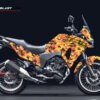 Decal Stiker KAWASAKI VERSYS 250 TIGER CAMOUFLAGE V1